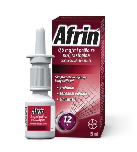 Afrin 0,5 mg/mL, pršilo za nos