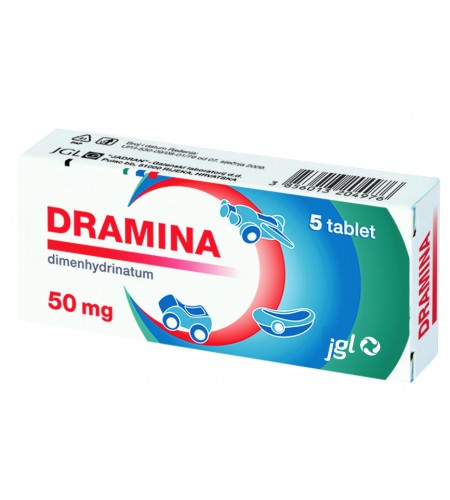 Dramina 50 mg, 5 tablet