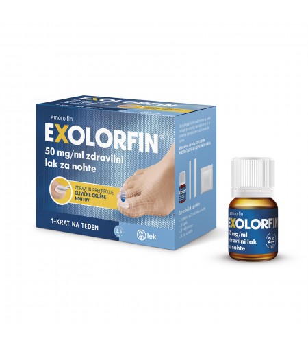 Exolorfin 50mg/mL, zdravilni lak za nohte