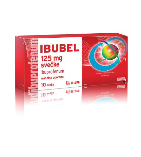 Ibubel 125mg, svečke (10x)