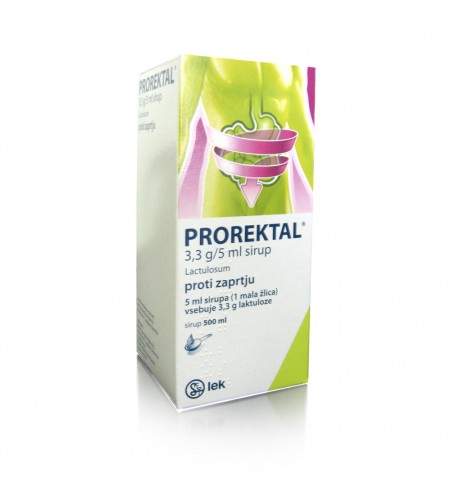Prorektal 3,3mg/5mL, sirup, 500 mL