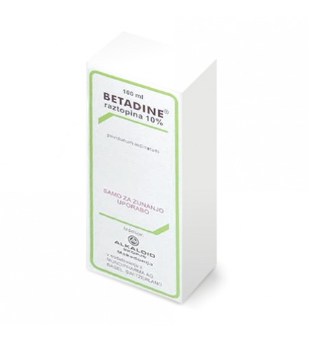 Betadine 100mg/mL, dermalna raztopina, 100mL