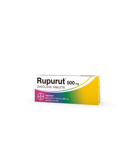 Rupurut 500mg, 50 žvečljivih tablet