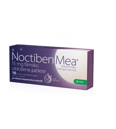 Noctiben Mea 15mg, 10 filmsko obloženih tablet