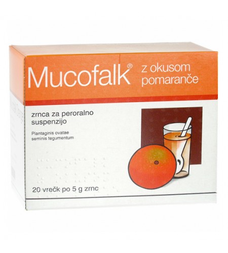 Mucofalk, zrnca za peroralno suspenzijo, 20 vrečk