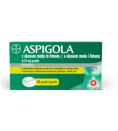 ASPIGOLA 8,75 mg 16 pastil
