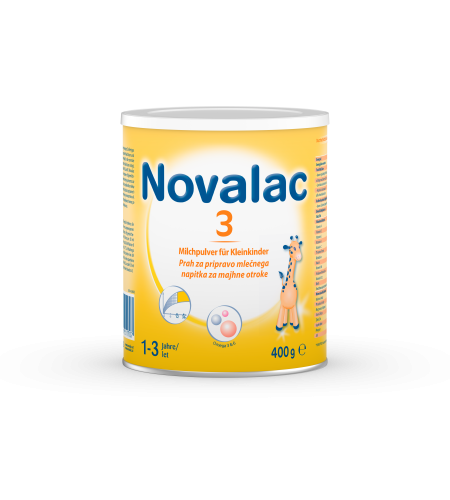 Novalac 3 - nadaljevalno mleko za malčke, 400g
