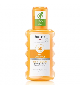 Eucerin Sun sprej za zaščito pred soncem ZF50, prozoren 200 ml