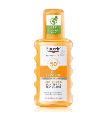 Eucerin Sun sprej za zaščito pred soncem ZF50, prozoren 200 ml