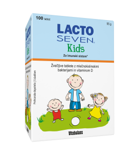 LactoSeven Kids 100 žveč. tbl