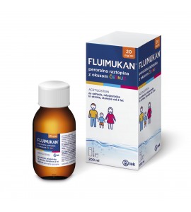 Fluimukan 20mg/mL, peroralna tekočina z okusom češnje, 200mL
