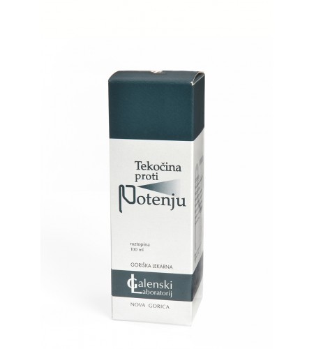 TEKOČINA PROTI POTENJU 100ml