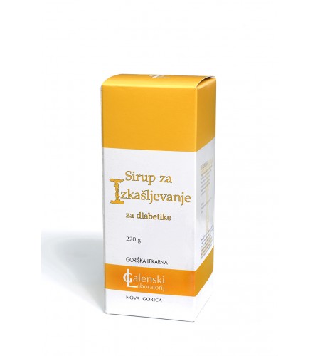 SIRUP ZA IZKAŠLJEVANJE  ZA DIABETIKE 220G