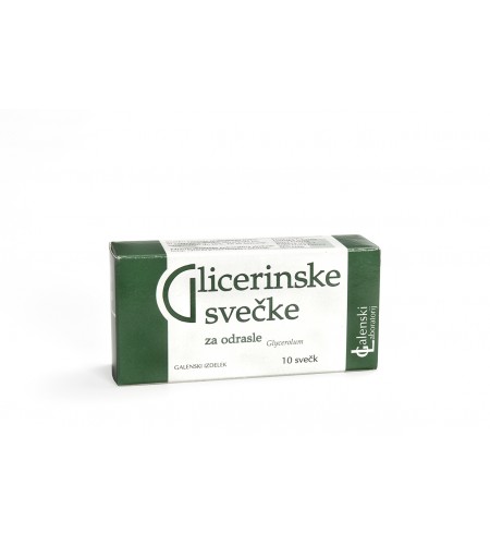 GLICERINSKE SVEČKE ZA ODRASLE 10 kos